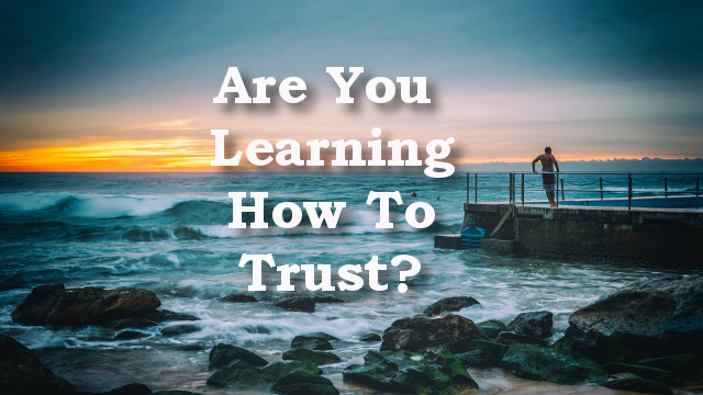 Are You Learning To Trust?